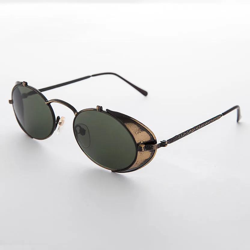 Steampunk Goggle Sunglass with Side Shields Vintage - Orson