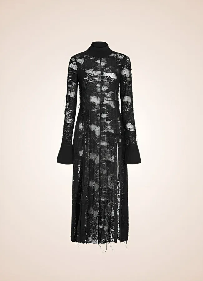 Steampunk Gothic Long Sleeve Dress