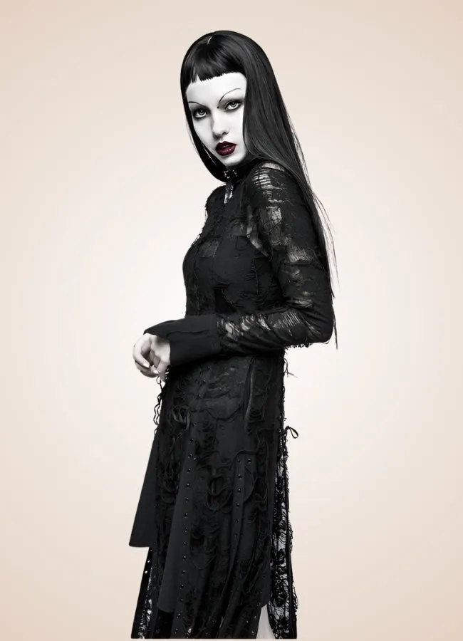 Steampunk Gothic Long Sleeve Dress