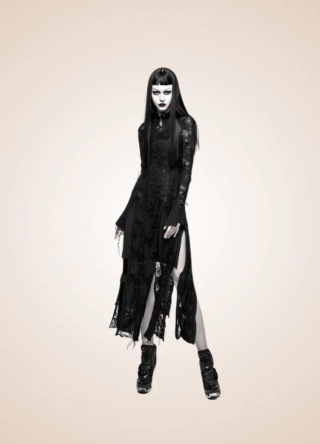 Steampunk Gothic Long Sleeve Dress