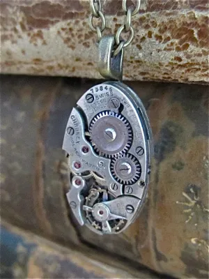 STeampunk necklace - Steampunk Necklace - Repurposed Art
