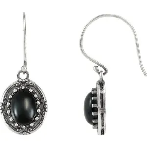 Sterling Silver Onyx Vintage-Inspired Earrings