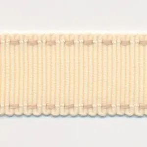 Stitch Grosgrain Ribbon #02 Cream & Beige