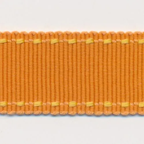 Stitch Grosgrain Ribbon #120 Orange & Saffron