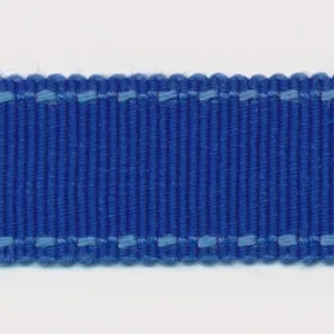 Stitch Grosgrain Ribbon #128 Royal Blue & Turquoise