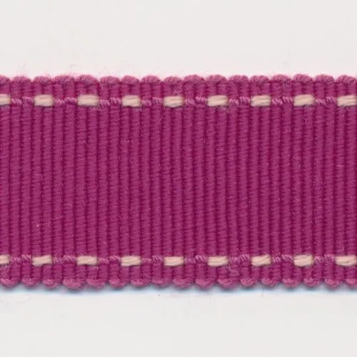 Stitch Grosgrain Ribbon #20 Plum & Pink