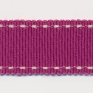 Stitch Grosgrain Ribbon #20 Plum & Pink