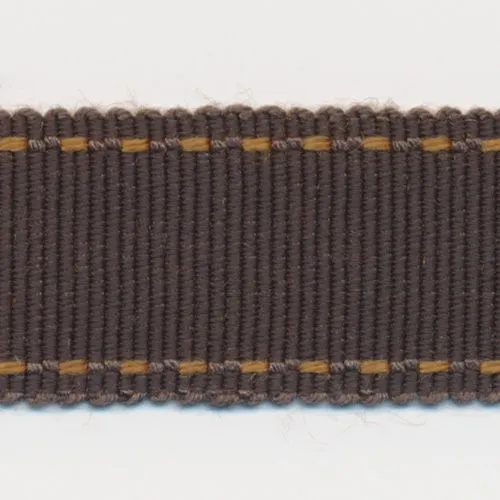 Stitch Grosgrain Ribbon #36 Dark Brown & Brown