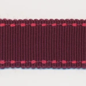 Stitch Grosgrain Ribbon #40 Wine & Red
