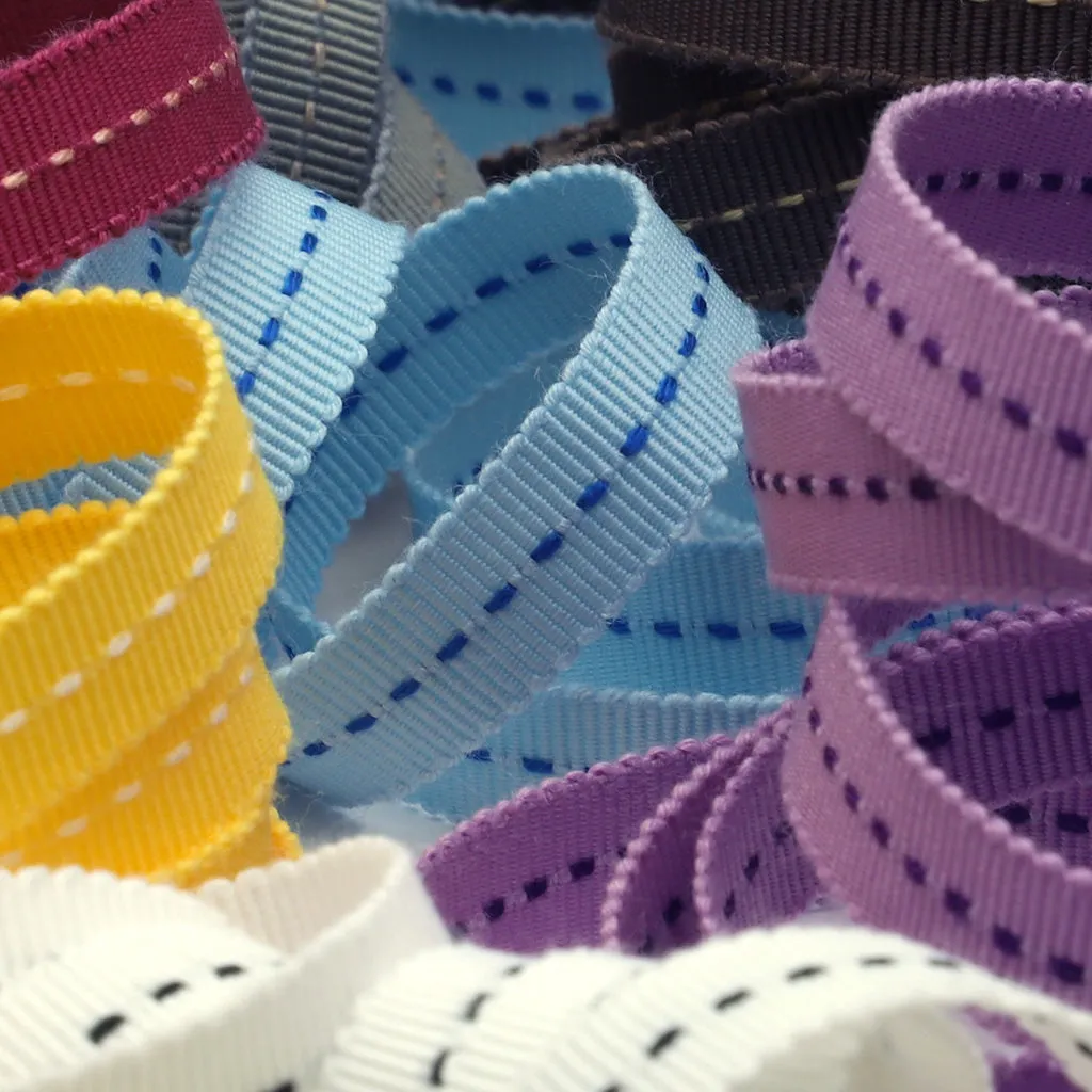 Stitch Grosgrain Ribbon #40 Wine & Red
