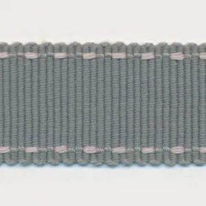 Stitch Grosgrain Ribbon #49 Charcoal & Gray