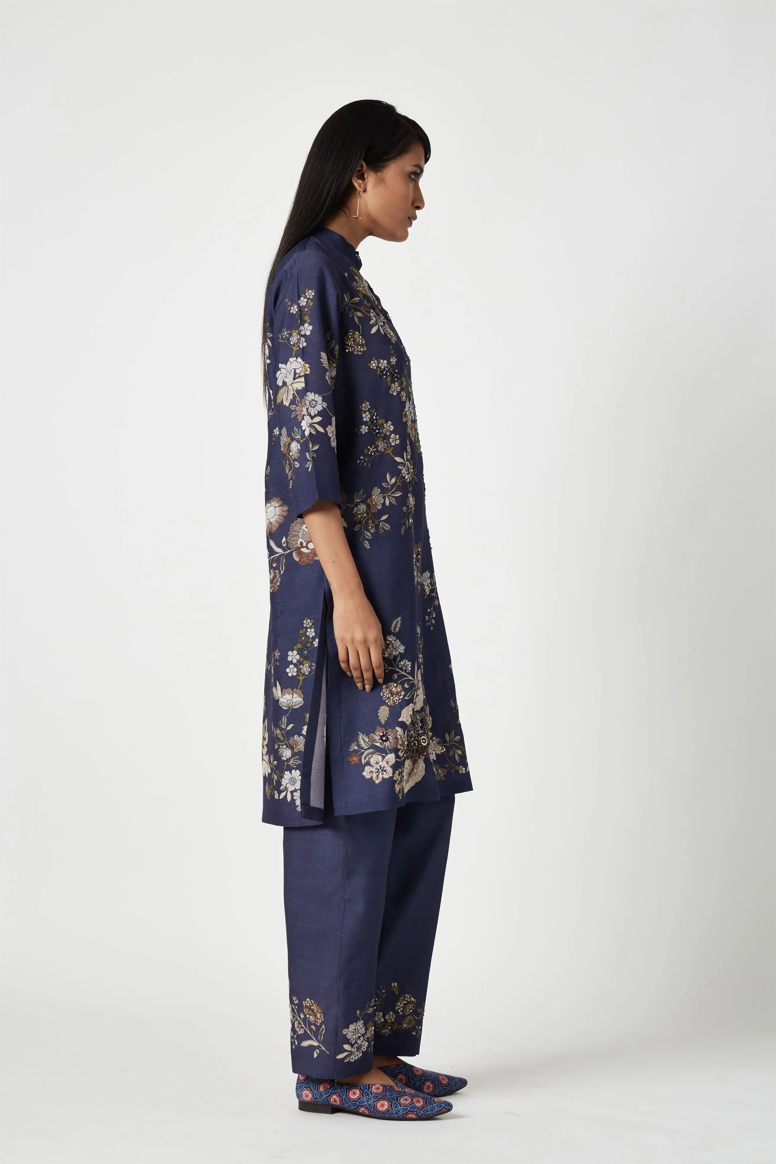 Summer Kurta Set Pure Silk Embroidered-Fashion Edit Java 3-9JV-125-Payal Pratap