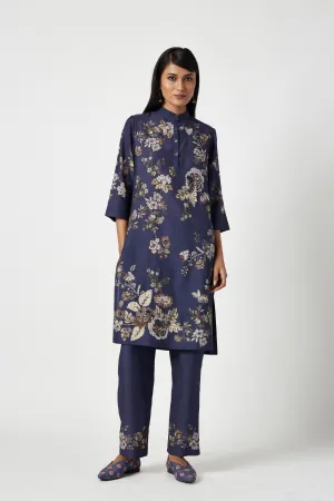 Summer Kurta Set Pure Silk Embroidered-Fashion Edit Java 3-9JV-125-Payal Pratap