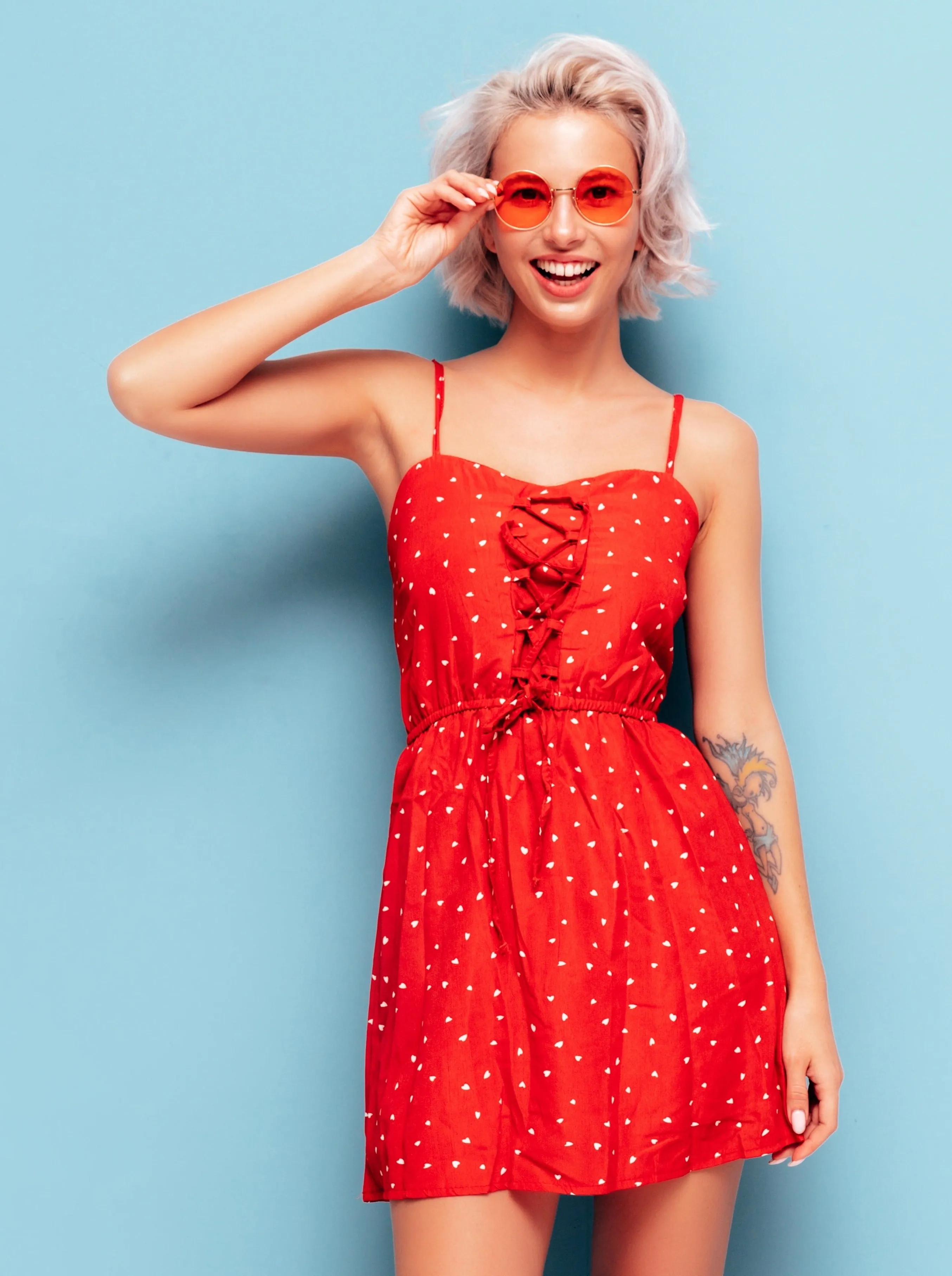 Summer Mini Polka Dot Dress