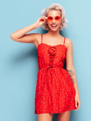Summer Mini Polka Dot Dress