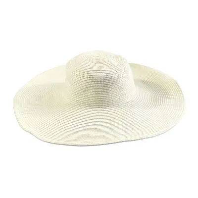 Summer Women's Foldable Wide Large Brim Beach Sun Hat Straw Beach Cap For Ladies Elegant Hats Girls Vacation Tour Hat
