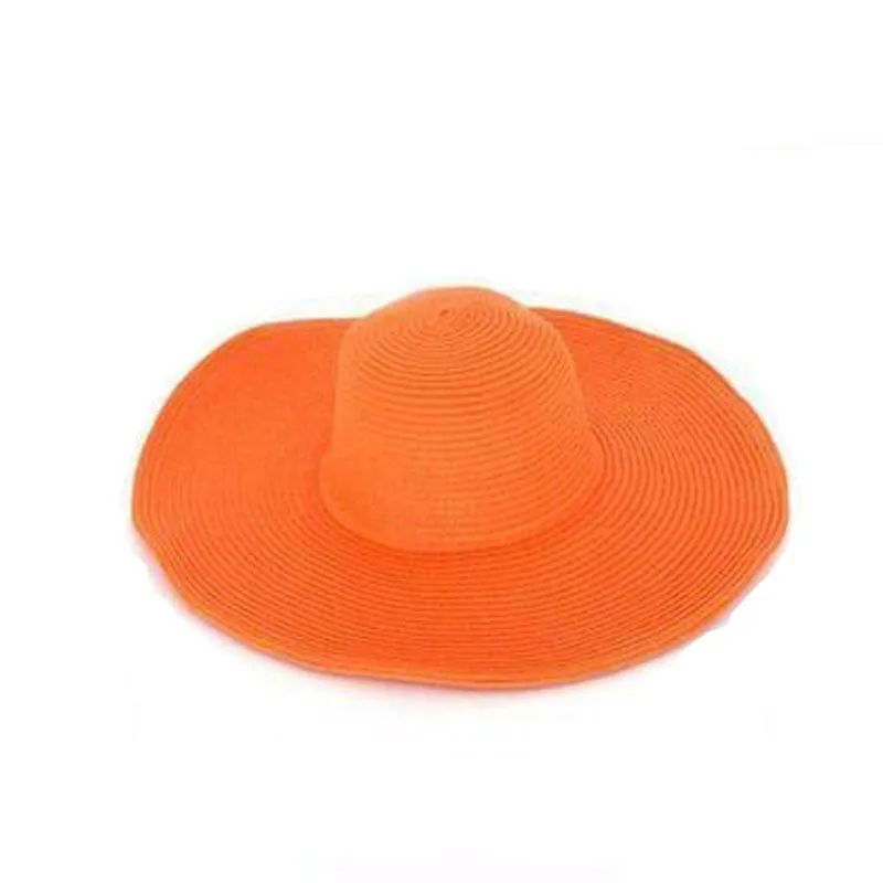 Summer Women's Foldable Wide Large Brim Beach Sun Hat Straw Beach Cap For Ladies Elegant Hats Girls Vacation Tour Hat