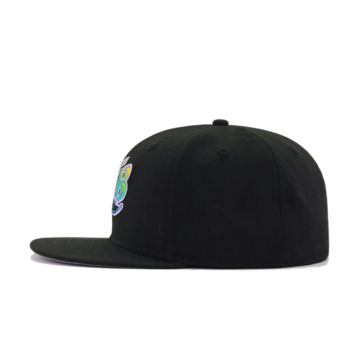 Tampa Bay Rays Black Cooperstown AC New Era 59Fifty Fitted