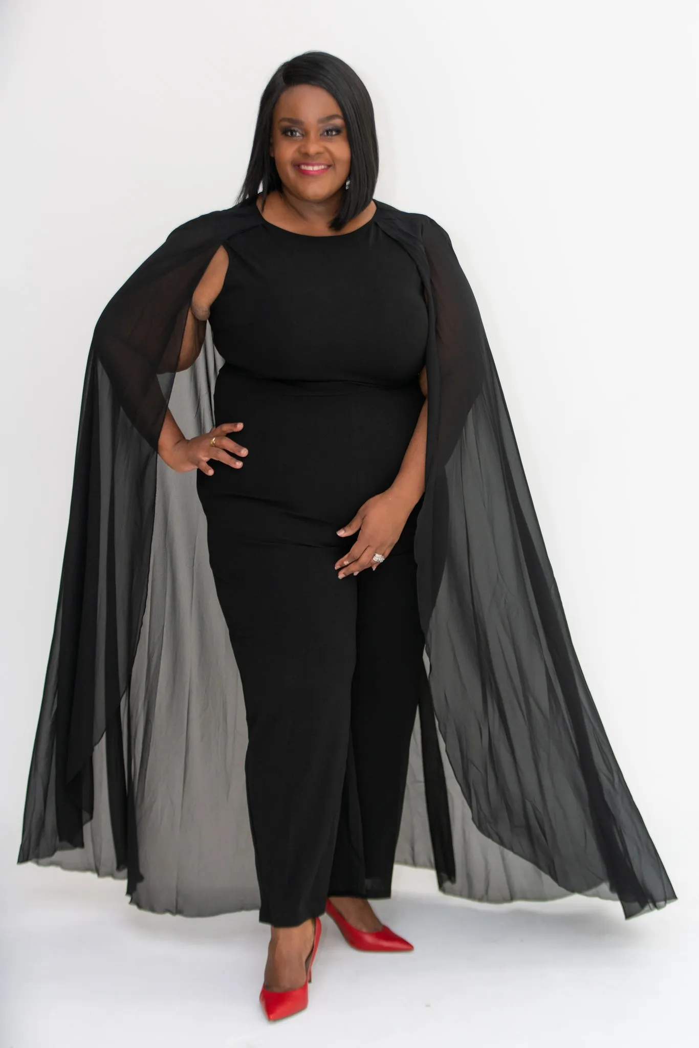 Therry Cape Jumpsuit