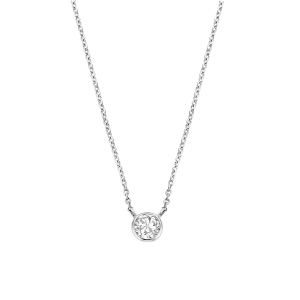 Ti Sento Milano Zirconia Bezel Necklace