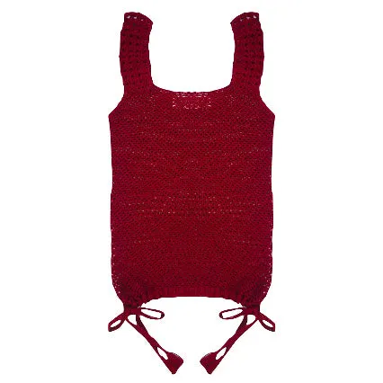 Tie Tank in Burgundy