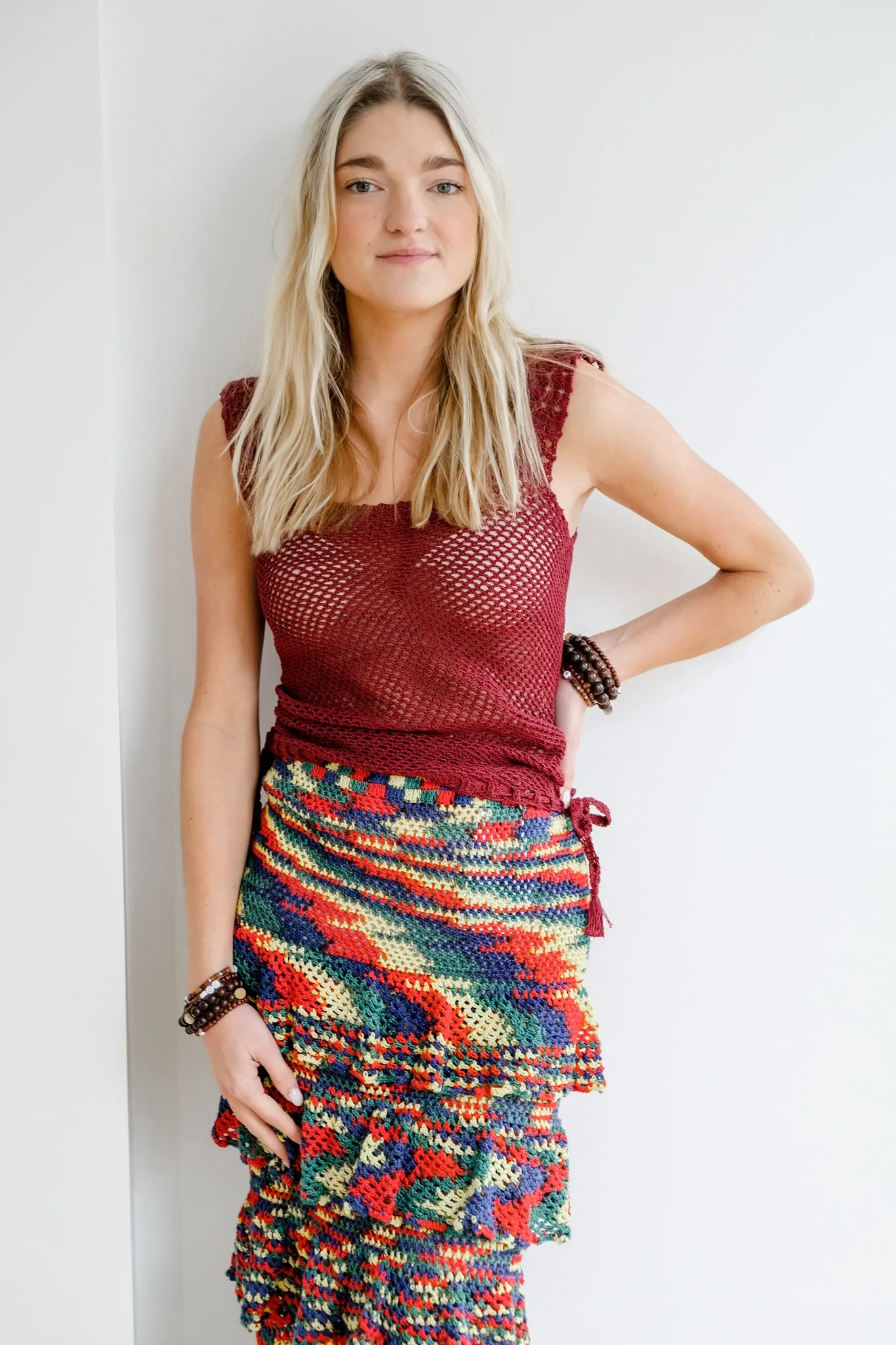 Tie Tank in Burgundy