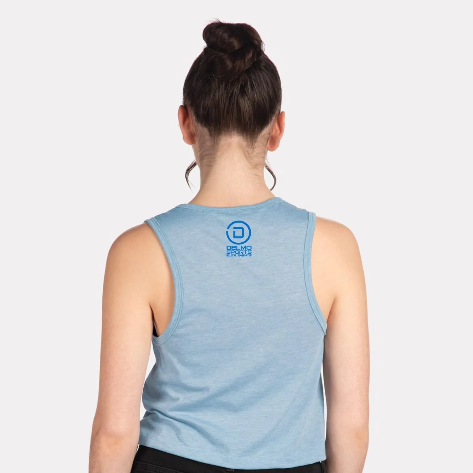 Tri the Wildwoods Women's Crop Tank -Denim- LCP