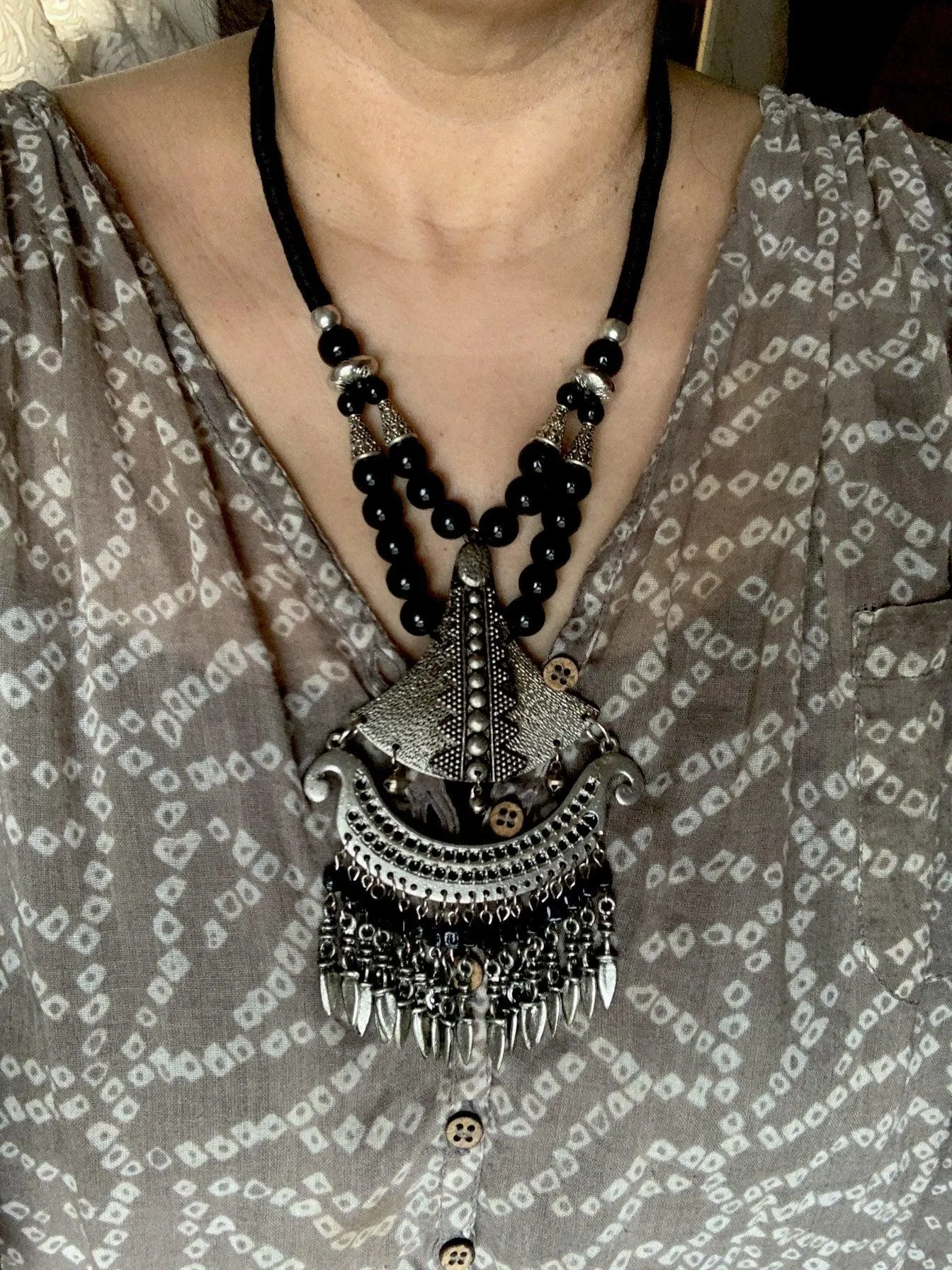 Tribal Tasseled Pendant Necklace: Uniquely Yours