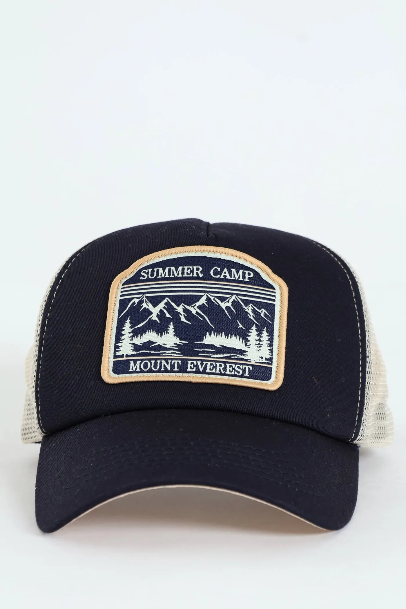 Trucker Applique Cap - Navy