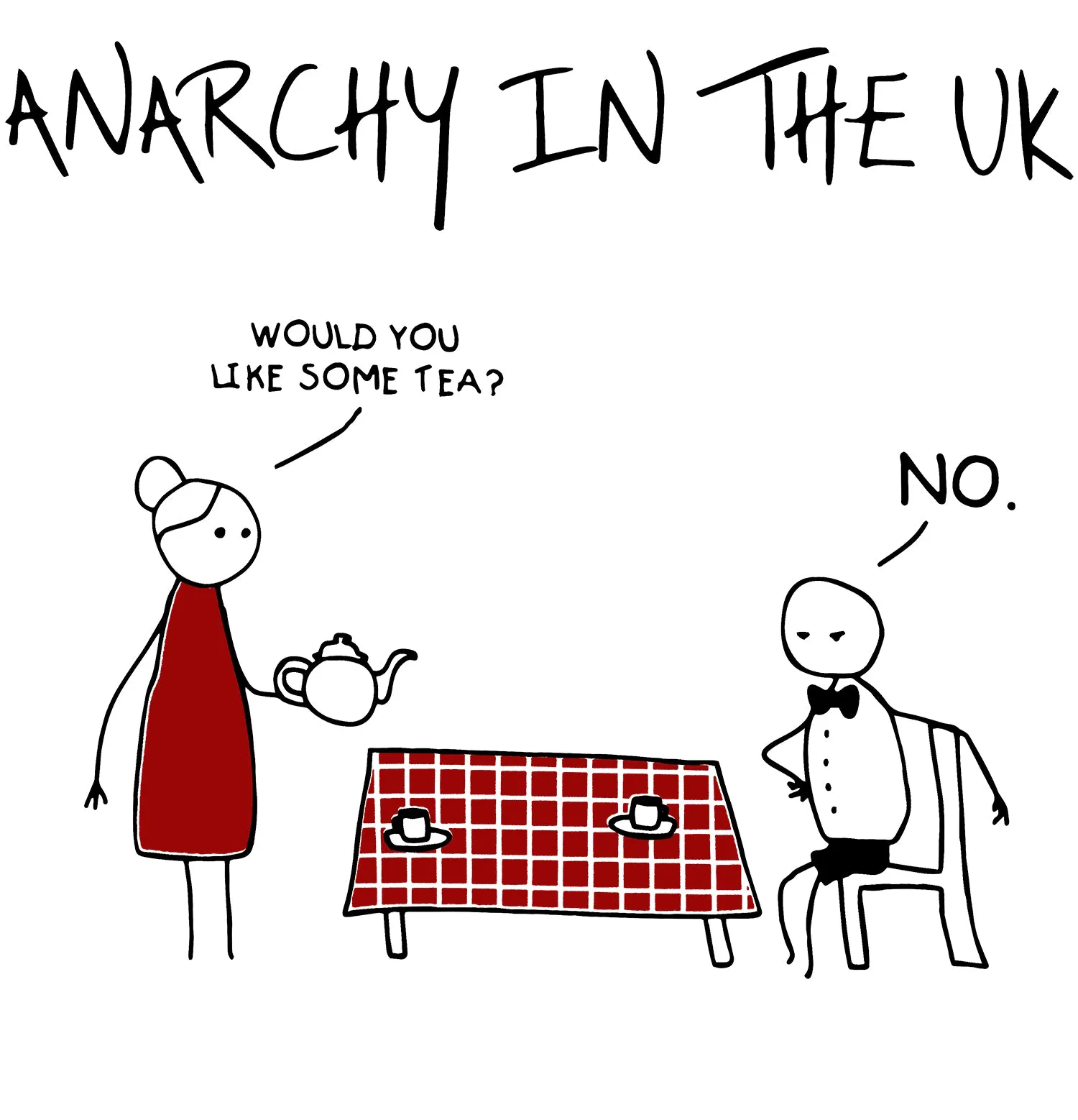 UA Just for Lolz Anarchy in the UK Men's T-shirt (White)