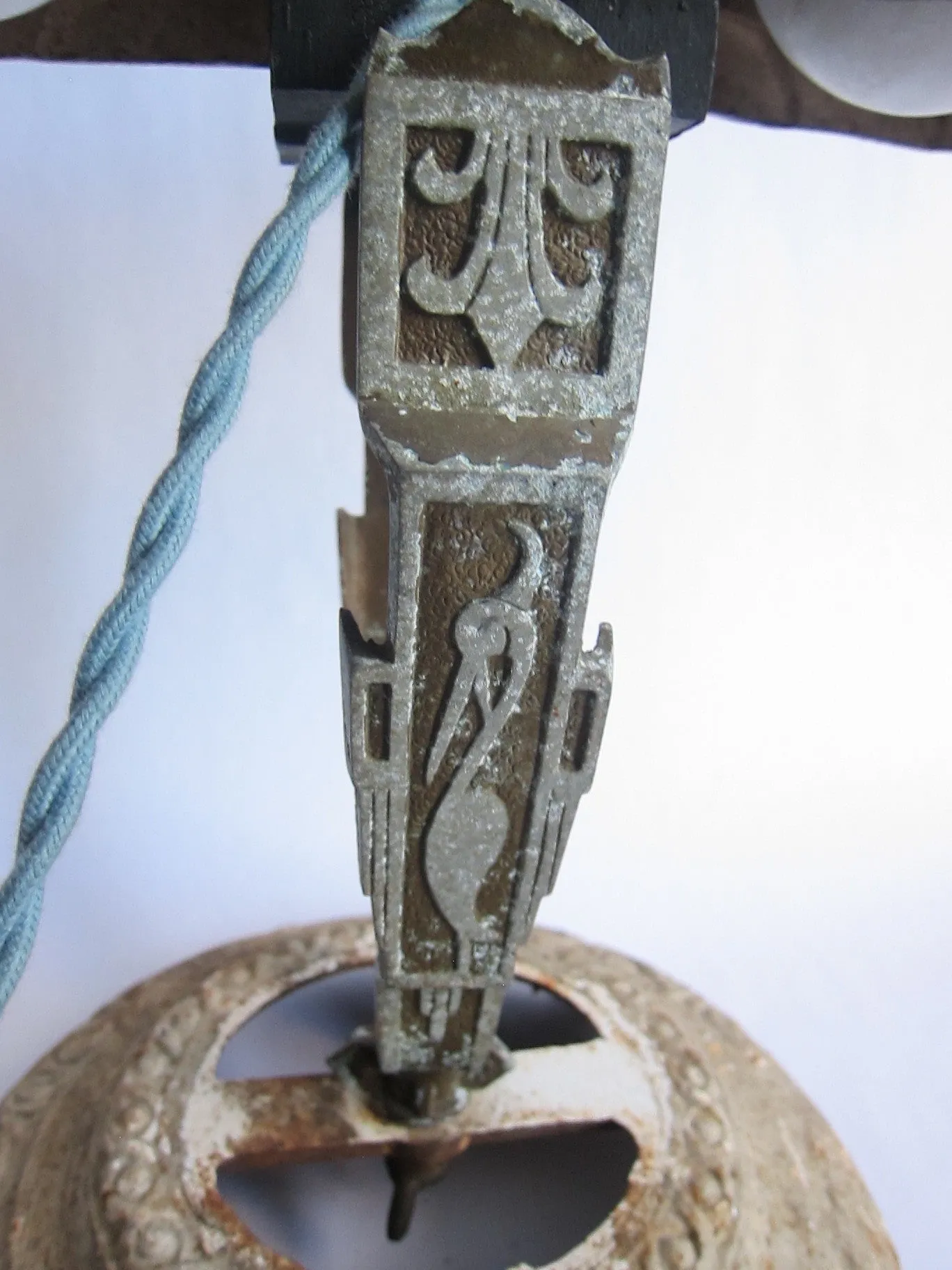 Unique Upcycled Art Deco Steampunk Style Lamp