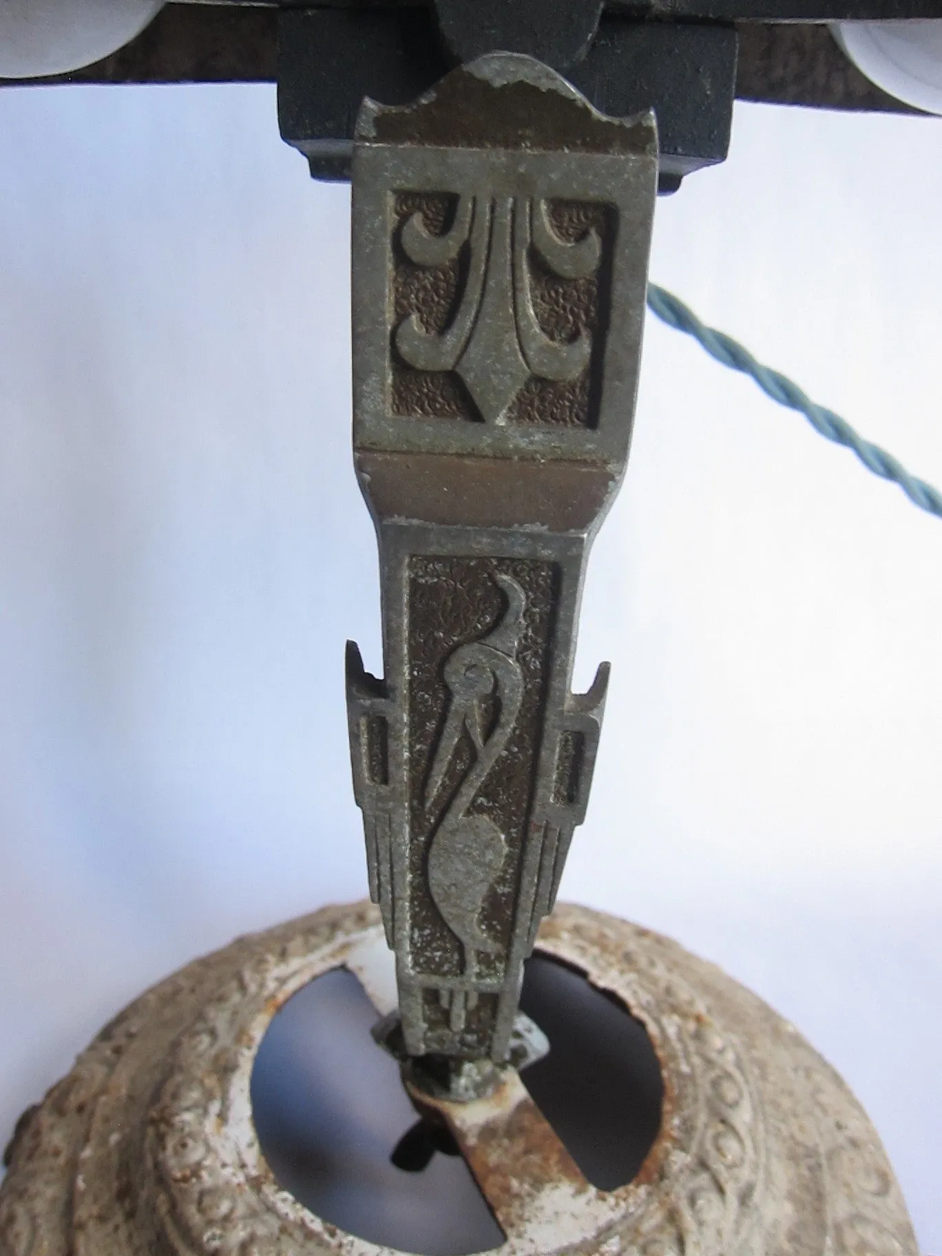 Unique Upcycled Art Deco Steampunk Style Lamp