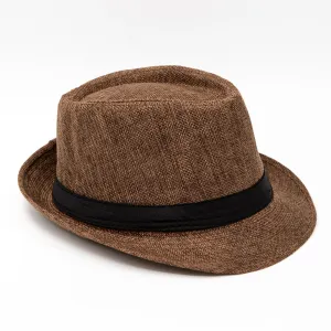 Unisex Classic Fedora Hat Short Brim