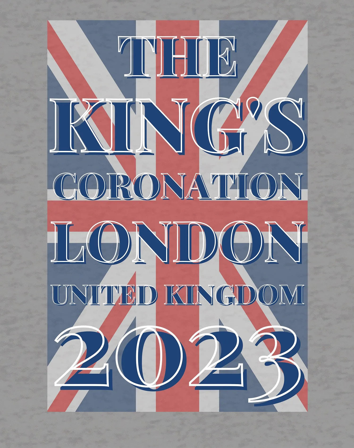 Urban Attitude Kings Coronation 2023 Union Jack UK Flag Youth T-shirt