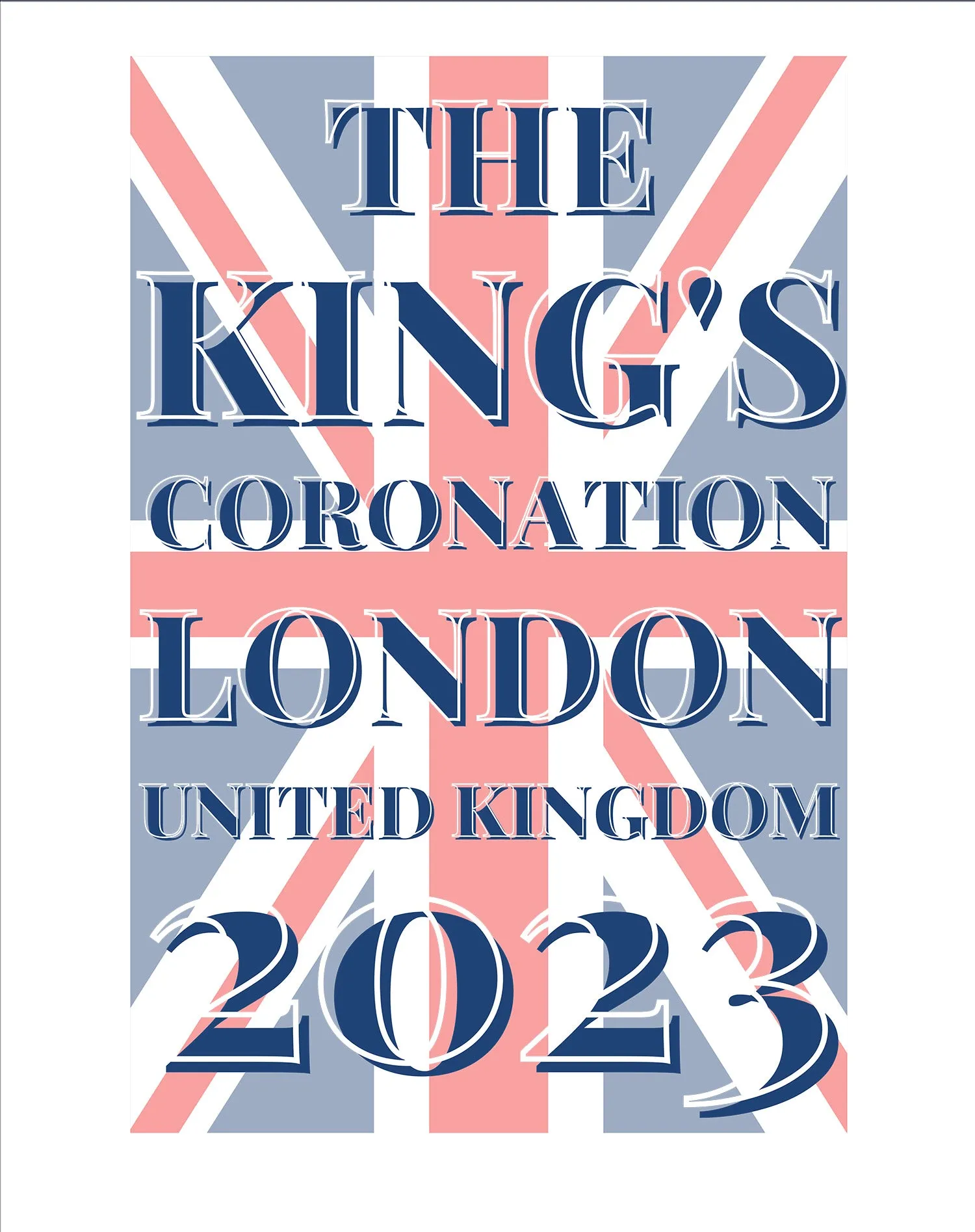 Urban Attitude Kings Coronation 2023 Union Jack UK Flag Youth T-shirt
