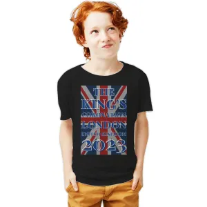 Urban Attitude Kings Coronation 2023 Union Jack UK Flag Youth T-shirt