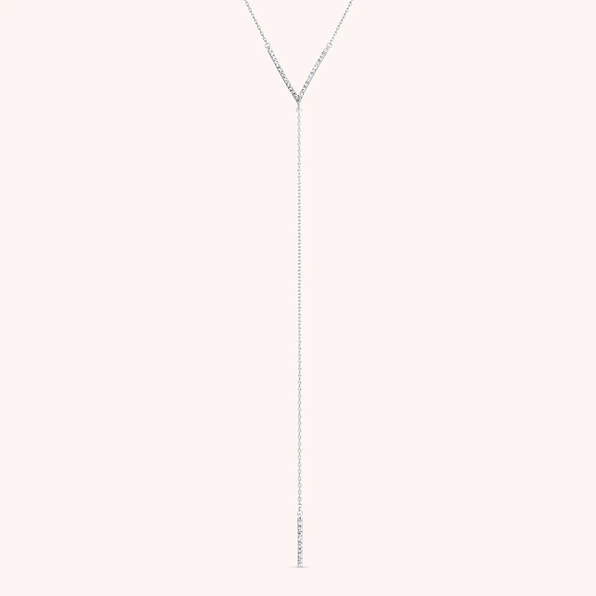 V Lariat Necklace