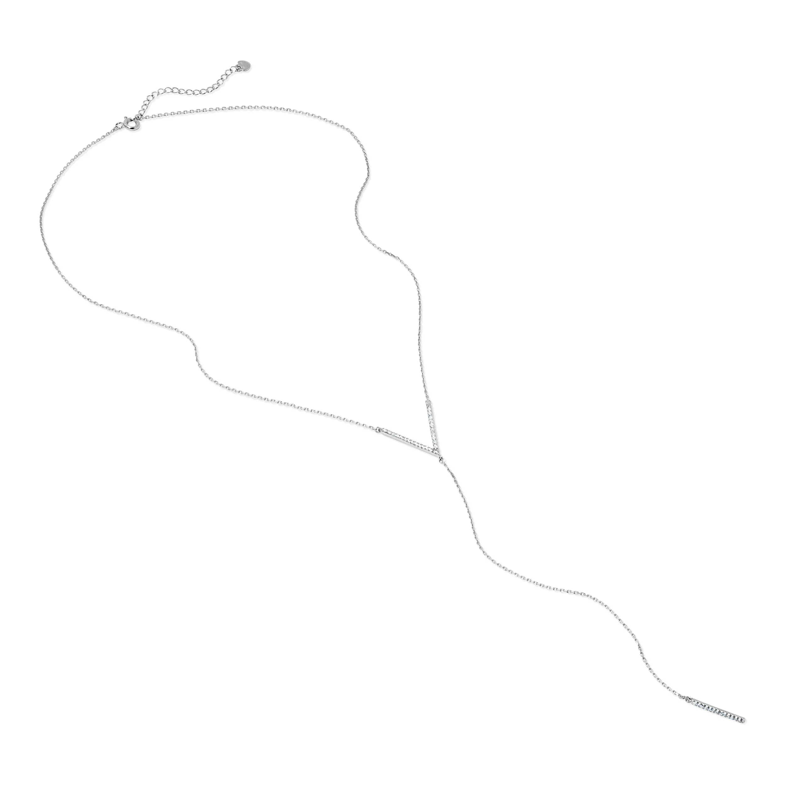 V Lariat Necklace