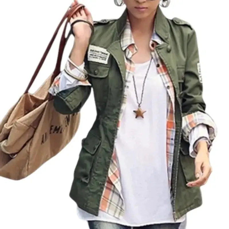 Veste militaire vintage femme