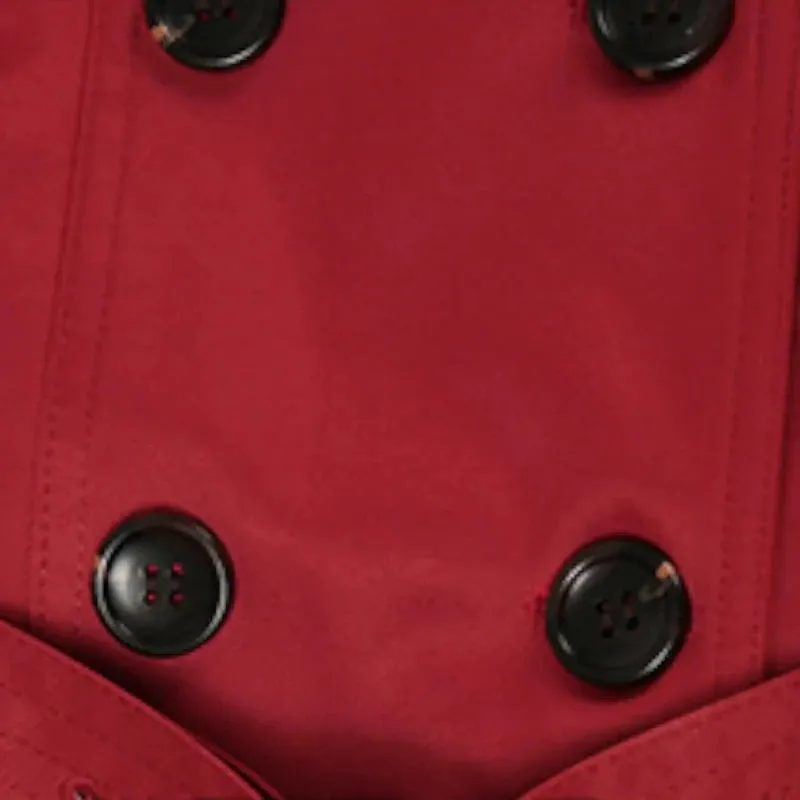 Veste Rouge longue style armée femme