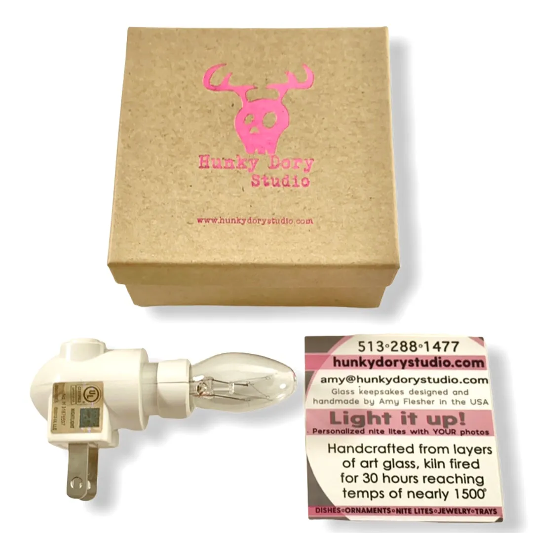Vintage Butterfly Moth Sketch Night Light