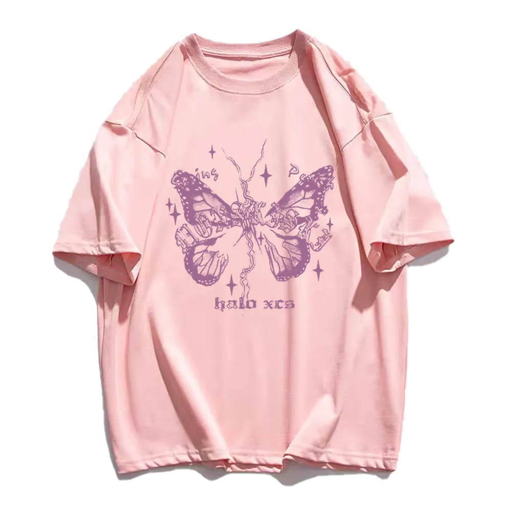 Vintage Gothic Alphabet Butterfly T-shirt