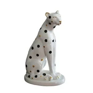 Vintage Inspired Leopard Candle Holder