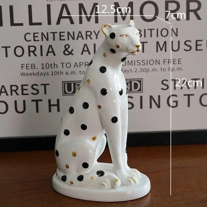 Vintage Inspired Leopard Candle Holder