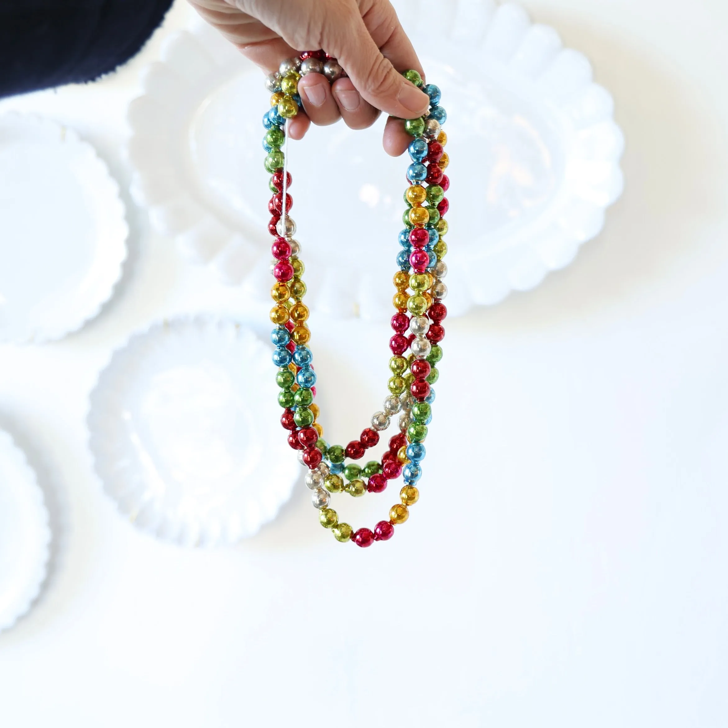 Vintage inspired Small Glass Bead Garland