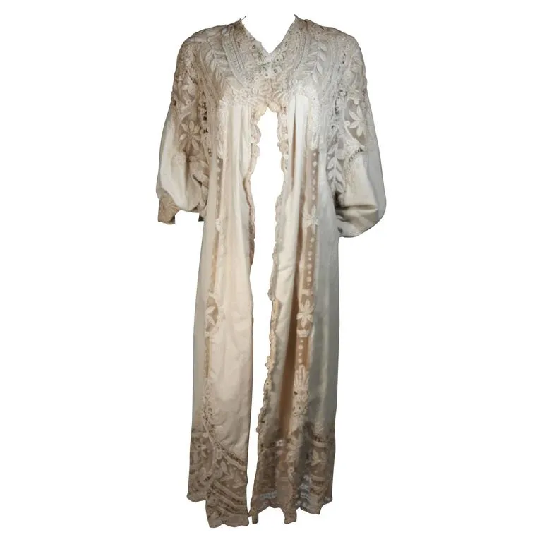 VINTAGE Lace Coat with Bell Sleeve Detail