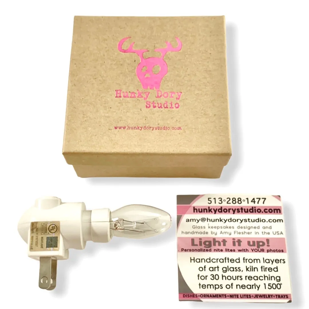 Vintage Open Mouth Etching Night Light