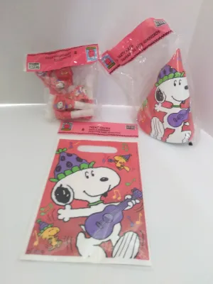 Vintage Peanuts Snoopy Woodstock Jazzin Birthday Party Supplies