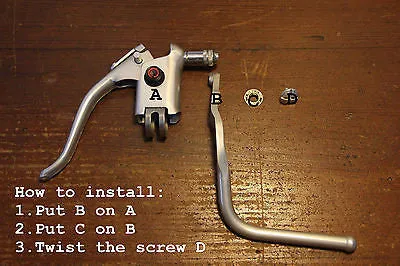 Vintage Road Bike Bicycle Dual Lever Brake Levers Drop Bar NOS