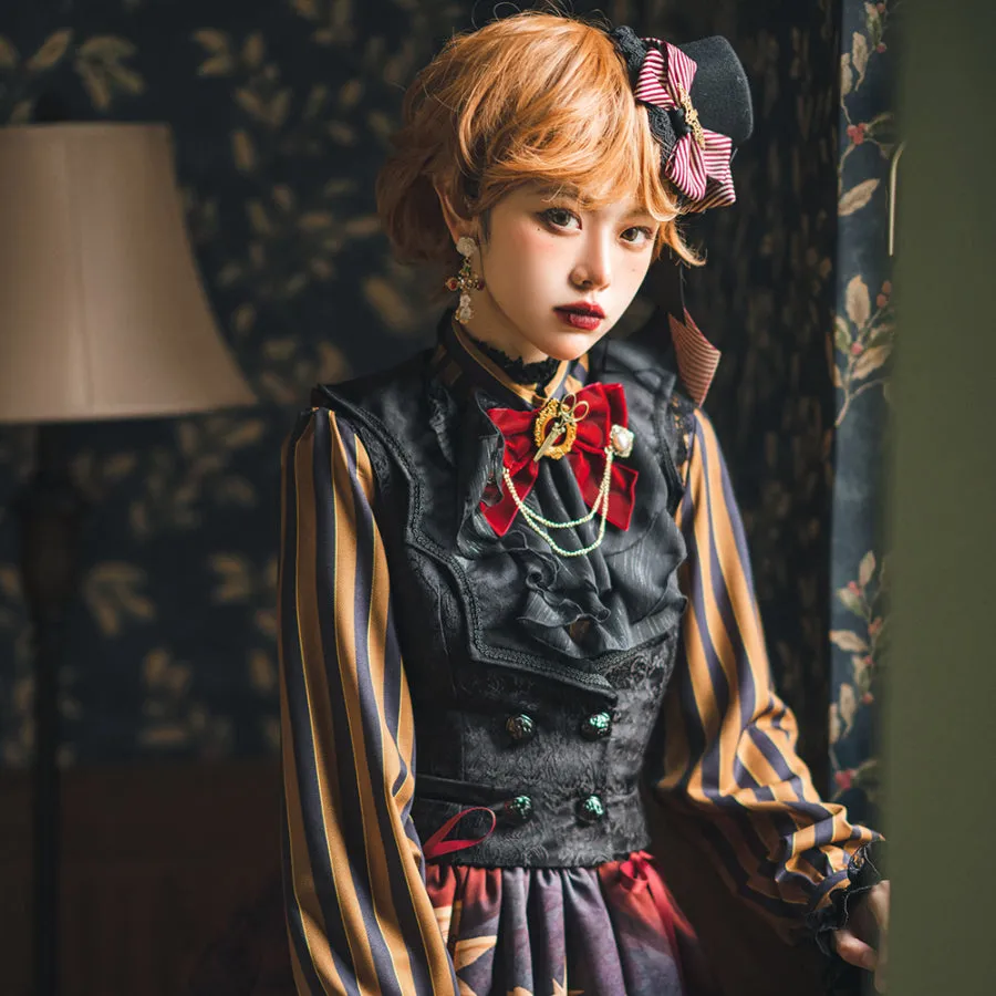 Vintage Slim Lolita Double-breasted Vest